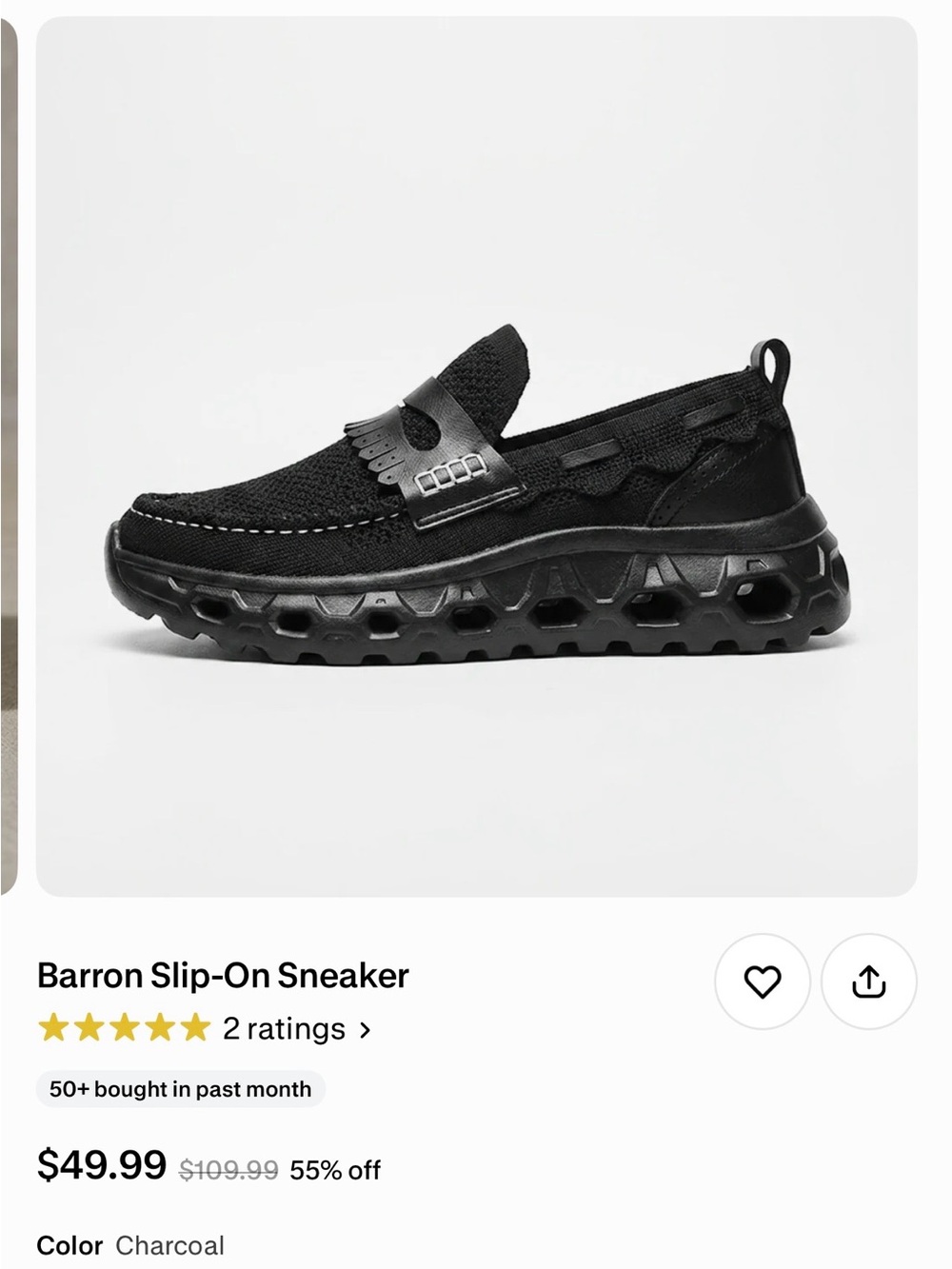 Slip-On Sneaker - Black